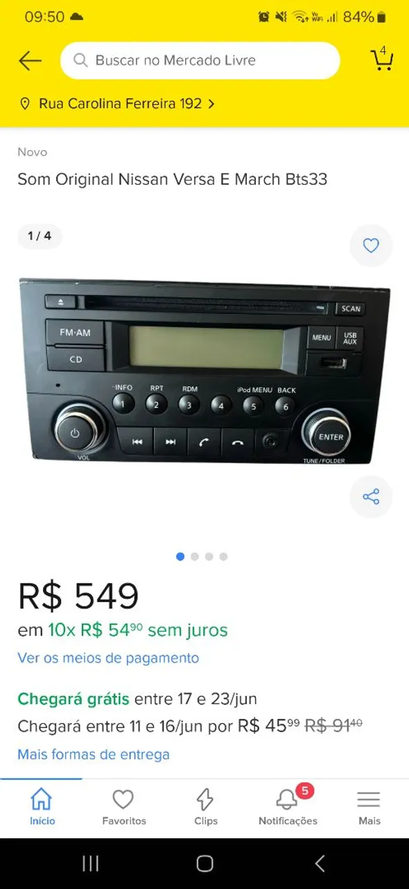 Som Original Nissan Versa e March