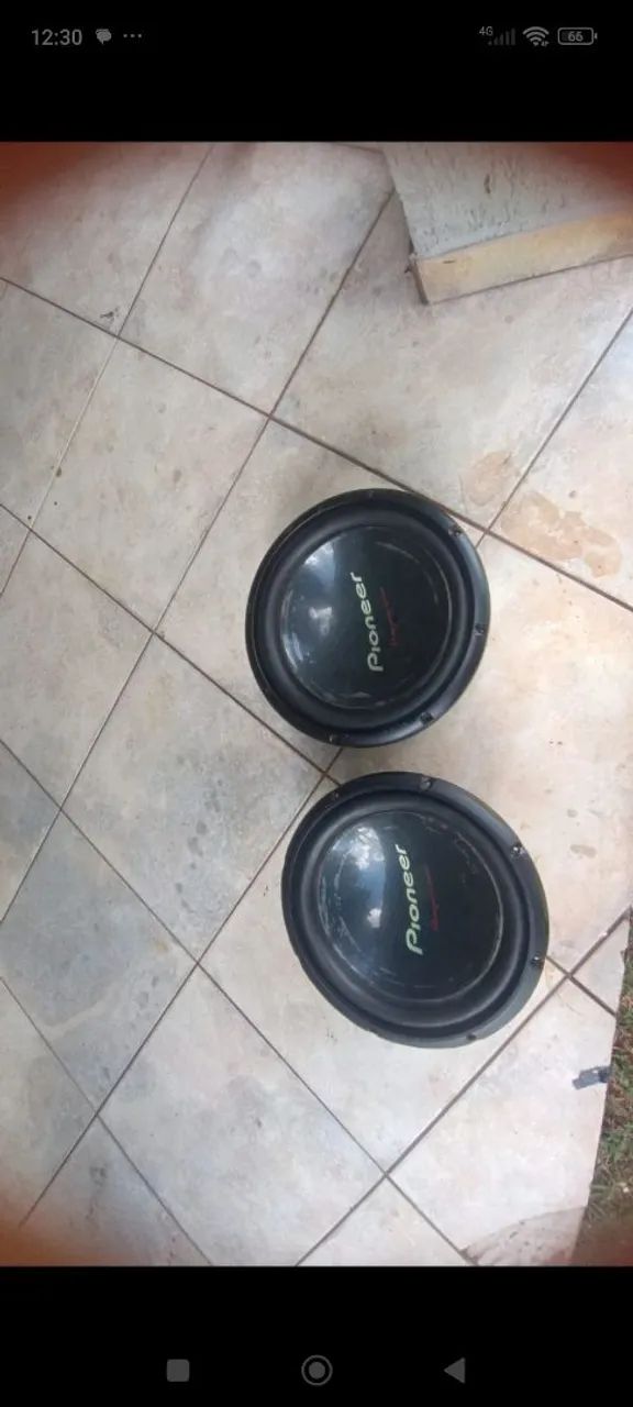 Subwoofer Pioneer cara preta 310 12 polegadas