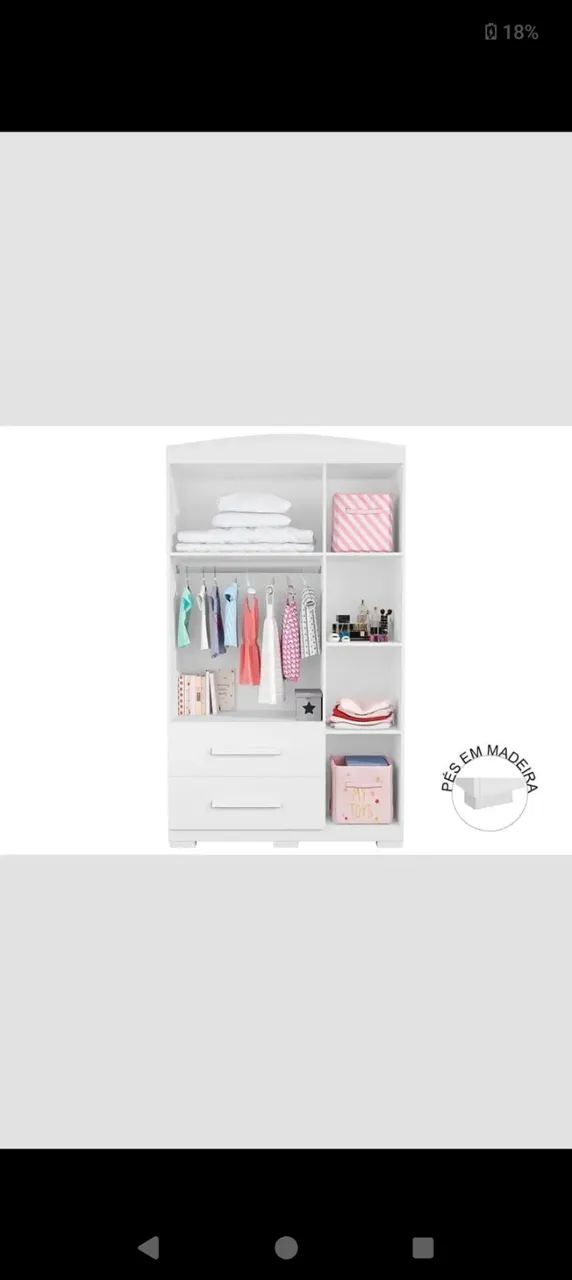 Guarda roupa e penteadeira infantil  - Foto 3