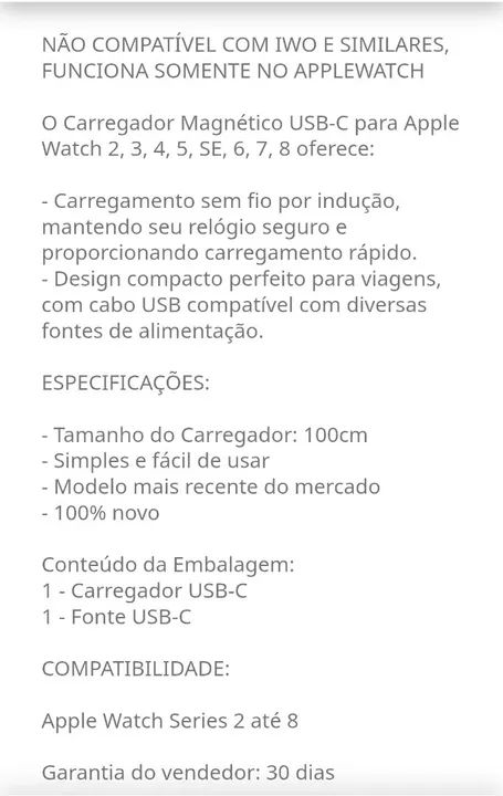 Carregador para relógio e carregador para celular Apple  - Foto 2