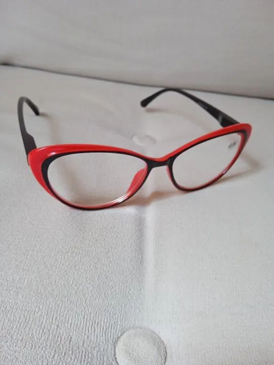 Óculos de gatinho vermelho feminino 