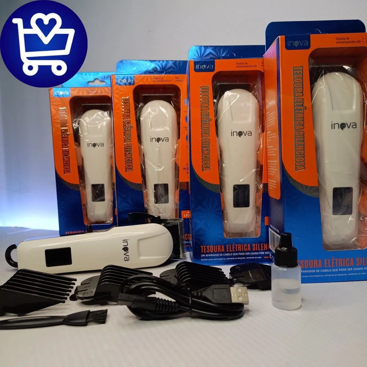 Máquina de Cortar Cabelo Ineva - Silenciosa e Potente