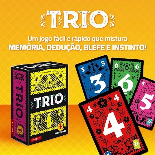 Trio - Lacrado Papergames jogo de tabuleiro - Foto 5