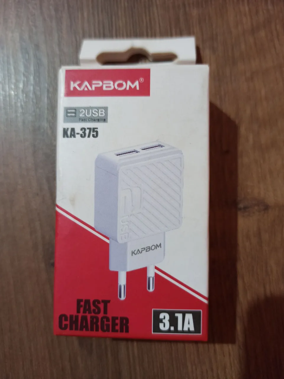 Carregador de Celular Kapbom KA-375 2USB 3.1A - Novo
