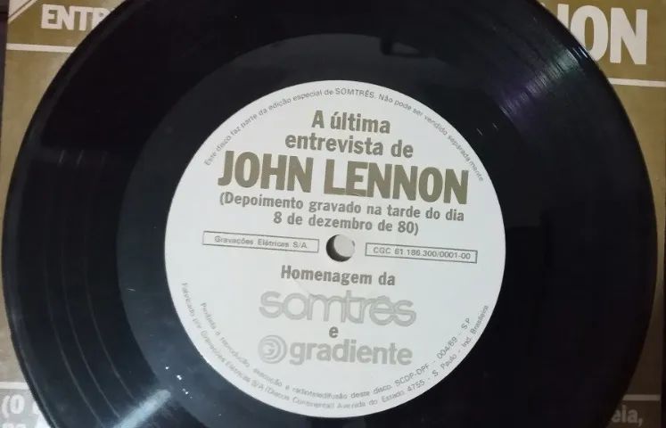 Disco de vinil "A Última Entrevista de John Lennon" - Foto 3