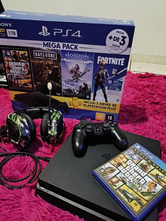 Playstation 4 Mega Pack - Semi novo - Foto 2