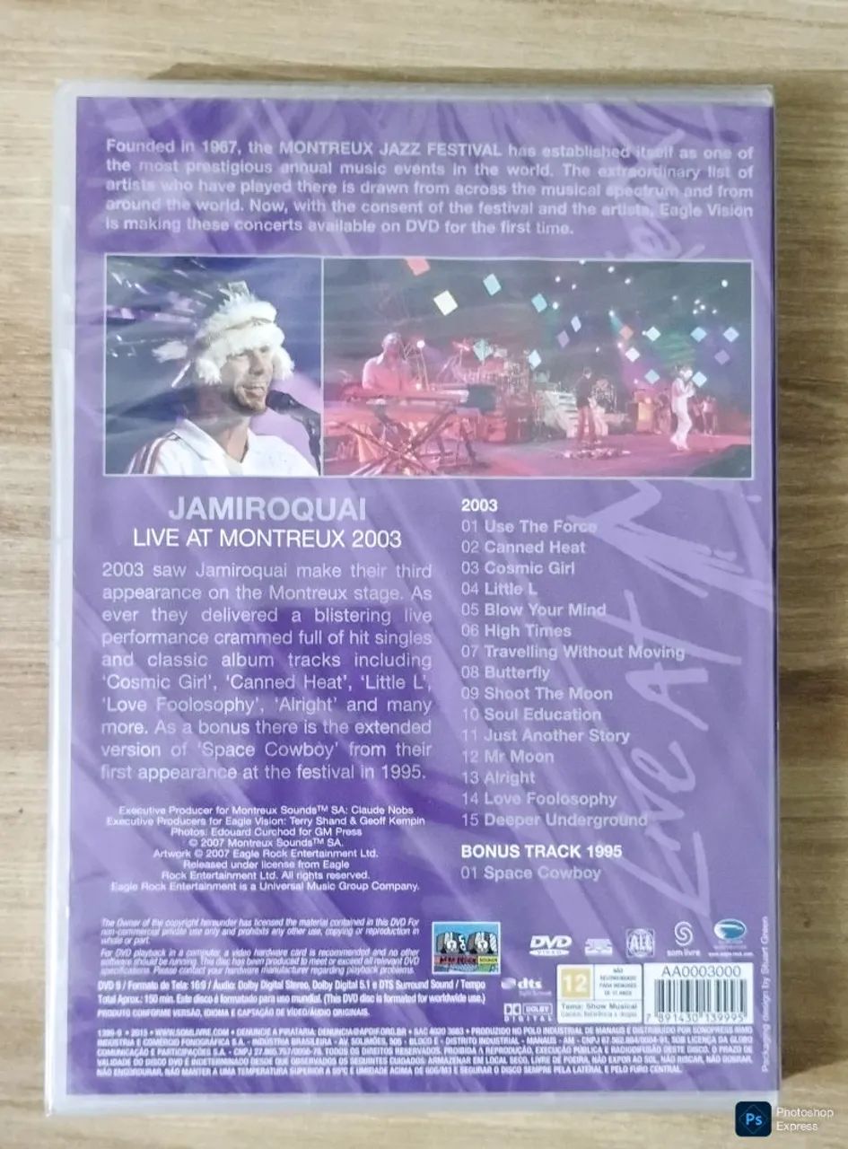 DVD Jamiroquai - Live at Montreux - CDs, DVDs etc - Tejipió