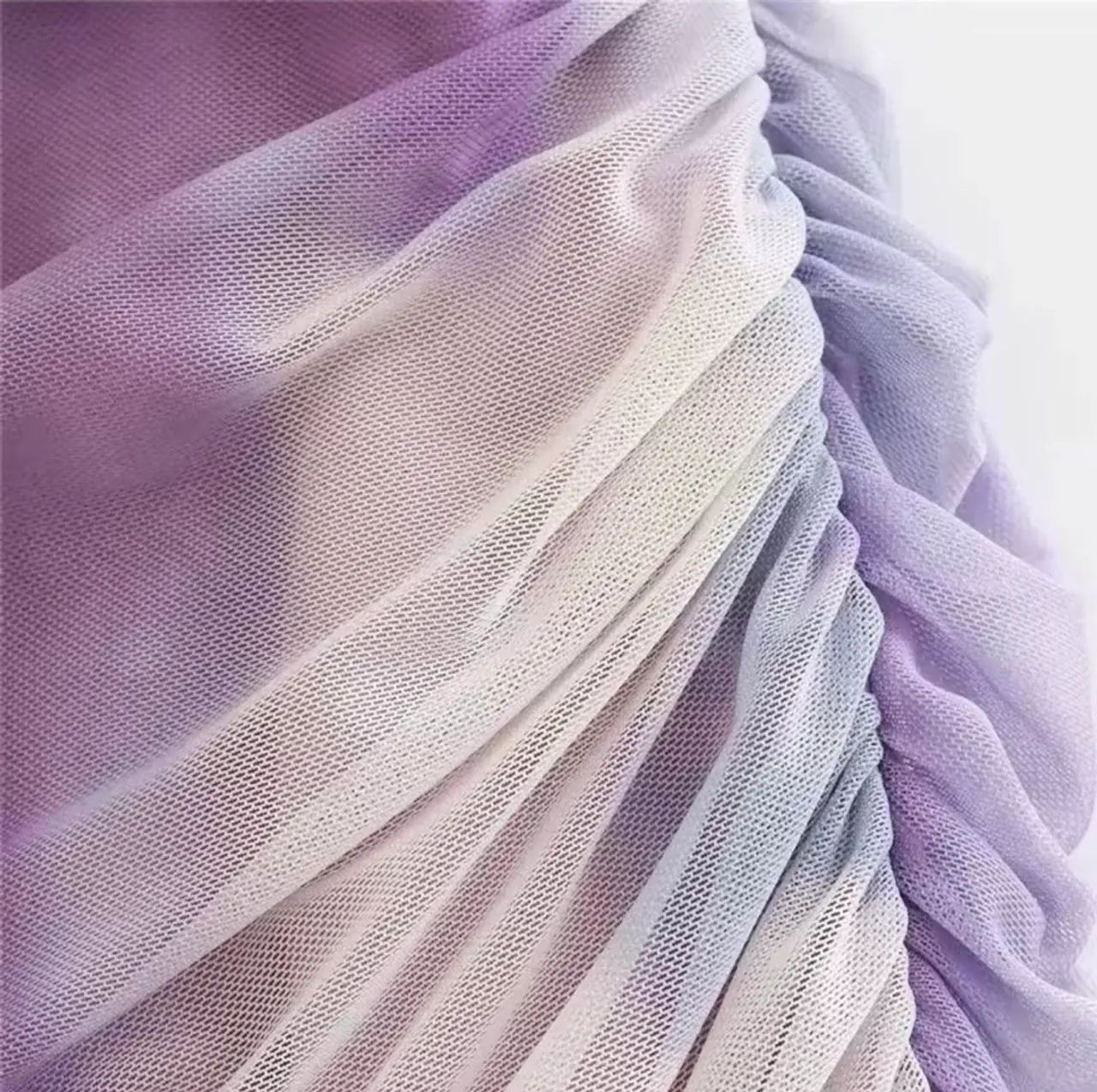 Vestido Longo de Malha com Decote Assimétrico Lilás - Foto 3