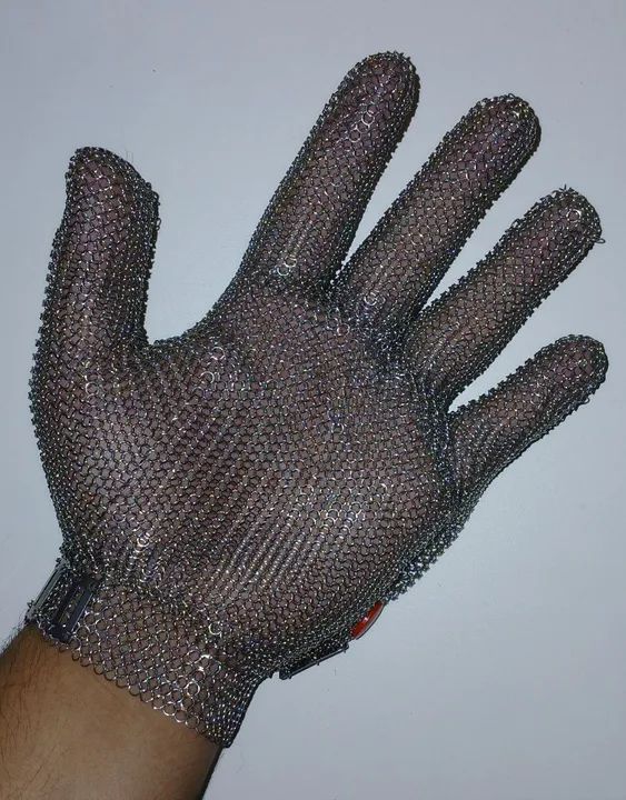 Luva de malha de aço tamanho: M - Foto 4
