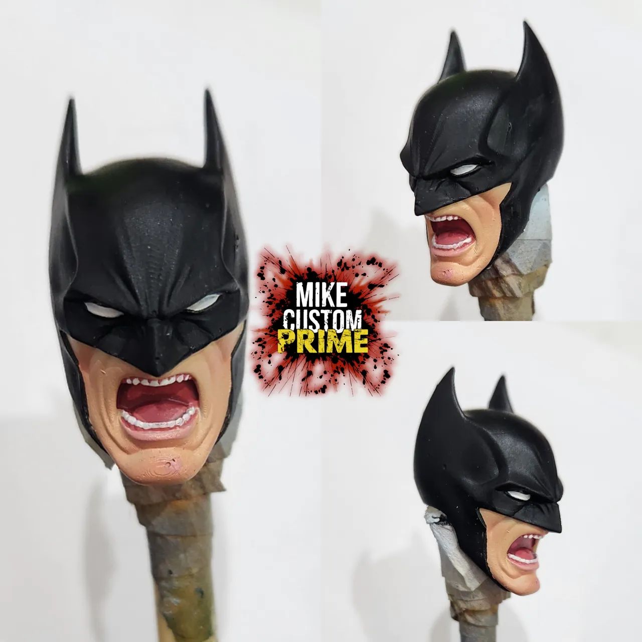 Kit com 4 head custom Batman padrão mcfarlane toys  - Foto 3