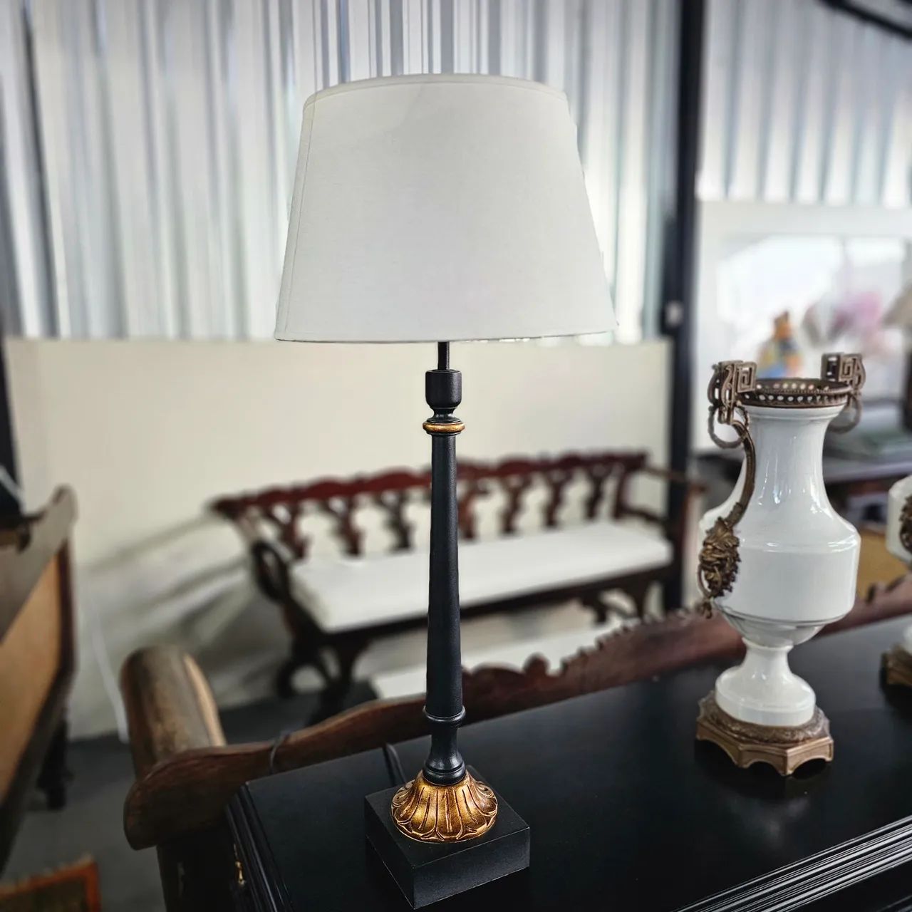 Decoração, abajur luxo vintage 
