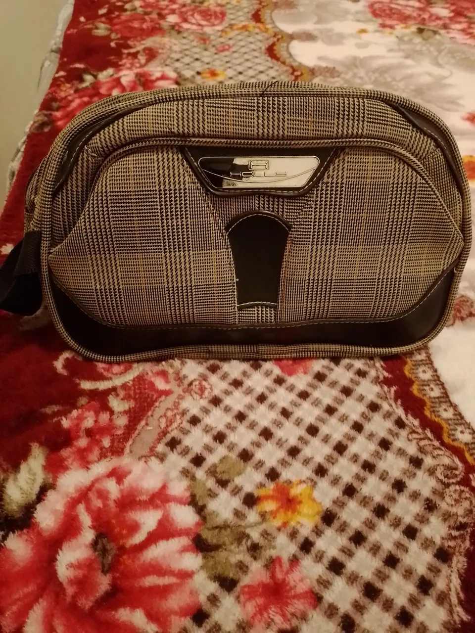 Bolsa de mão Holly em tecido xadrez