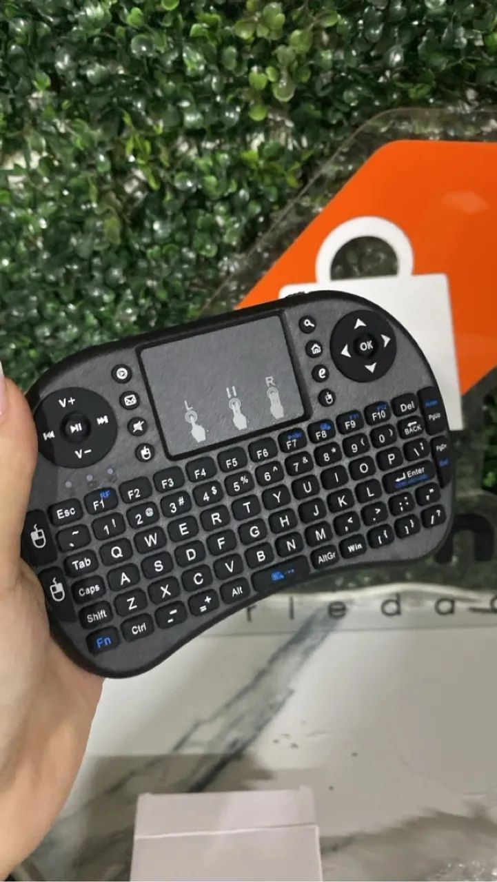 Teclado e Mouse Sem Fio para Smart TV
