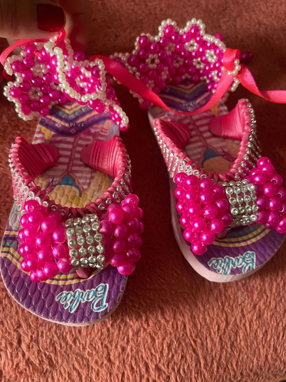 Sandália barbie 17/18 nova