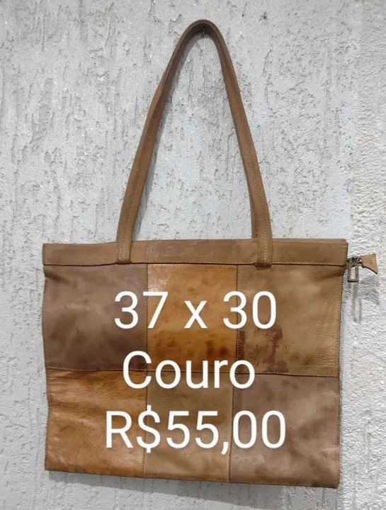 Bolsa de couro legítimo  - Foto 2