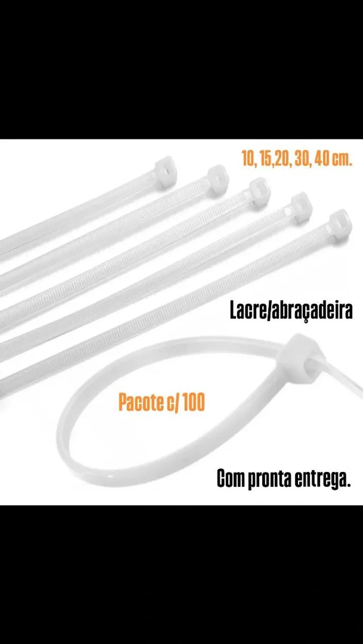 Lacres/Abraçadeiras - Diversos tamanhos