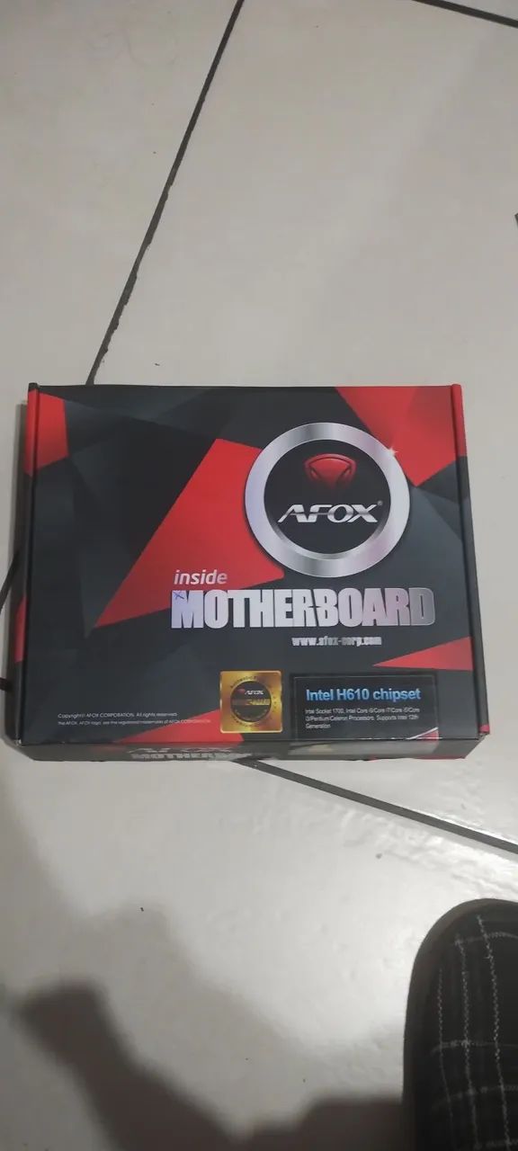 Placa Mãe AFOX Intel H610 Chipset 1700