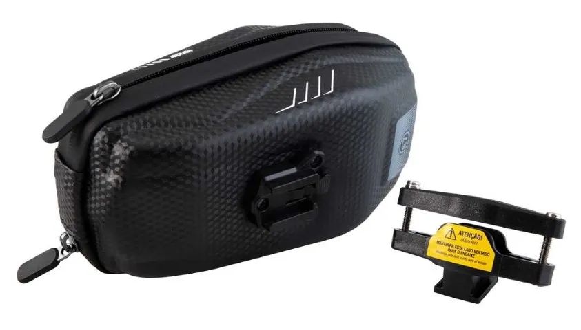 BOLSA DE SELIM PARA BICICLETA VONDER IMPERMEÁVEL COM 3 COMPARTIMENTOS - Foto 5