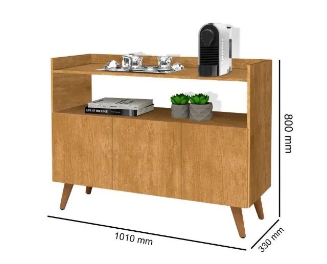 Buffet Balcão MAG 3 Portas Retrô ! Frete + Montagem Grátis. - Foto 3