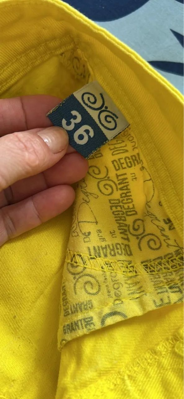 Saia Jeans Amarela  - Foto 2