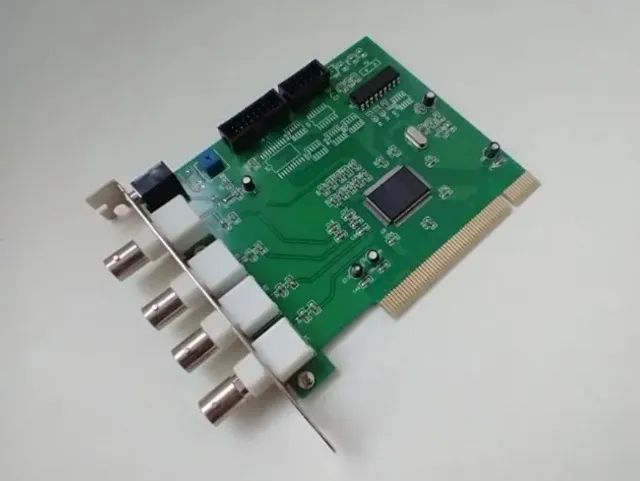 Placa Captura Vídeo DVR 4 Canais Para Câmeras PCI - Sistemas DVR