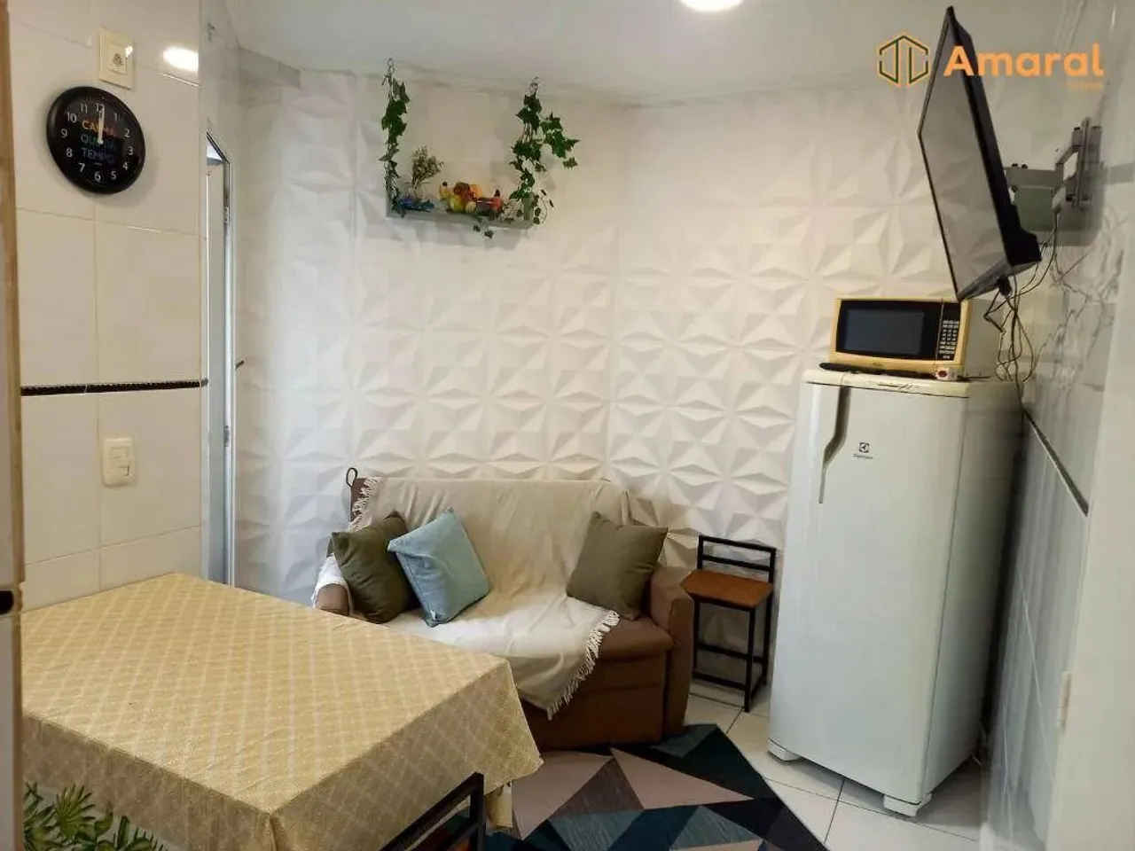 Apartamento Mobiliado 24m2 de 1 quarto para locação no Centro