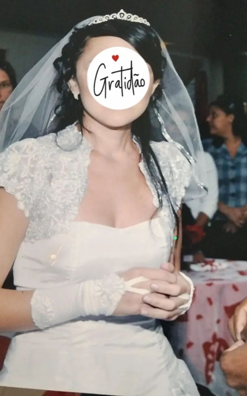 VESTIDO DE NOIVA USADO EM ÓTIMO ESTADO...  - Foto 3