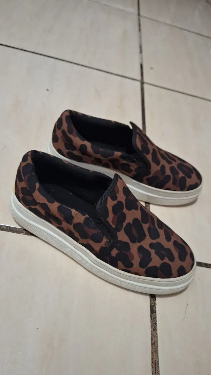 Tênis Slip On Animal Print