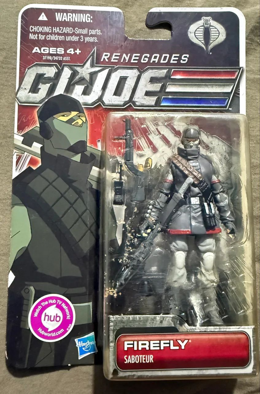 Gi Joe 30th aniversário Renegades Firefly Saboteur