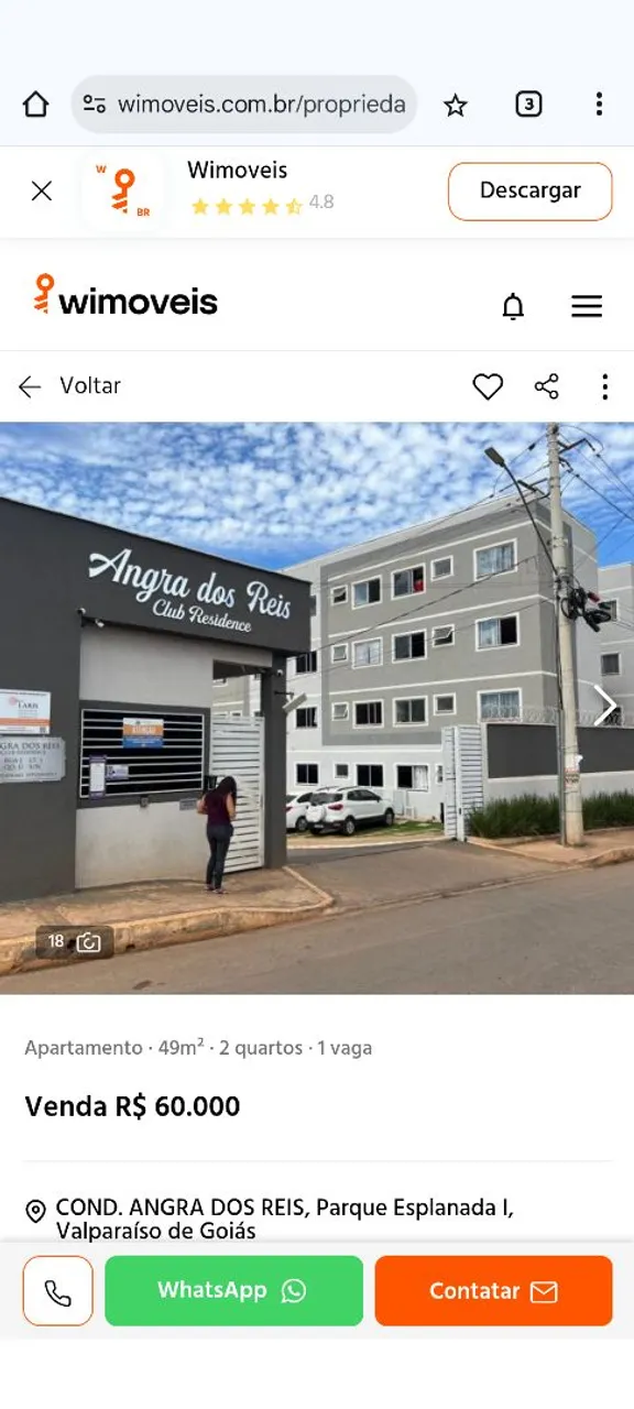 Ágio apartamento angra dos reis melhor localização do Valparaíso BRT Df Brasília