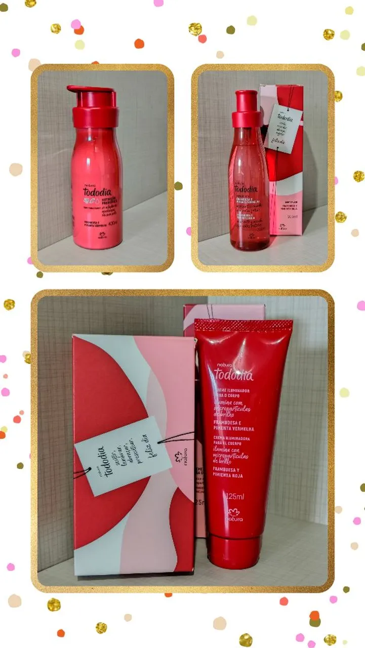 Kit Tododia Framboesa e Pimenta Vermelha Natura