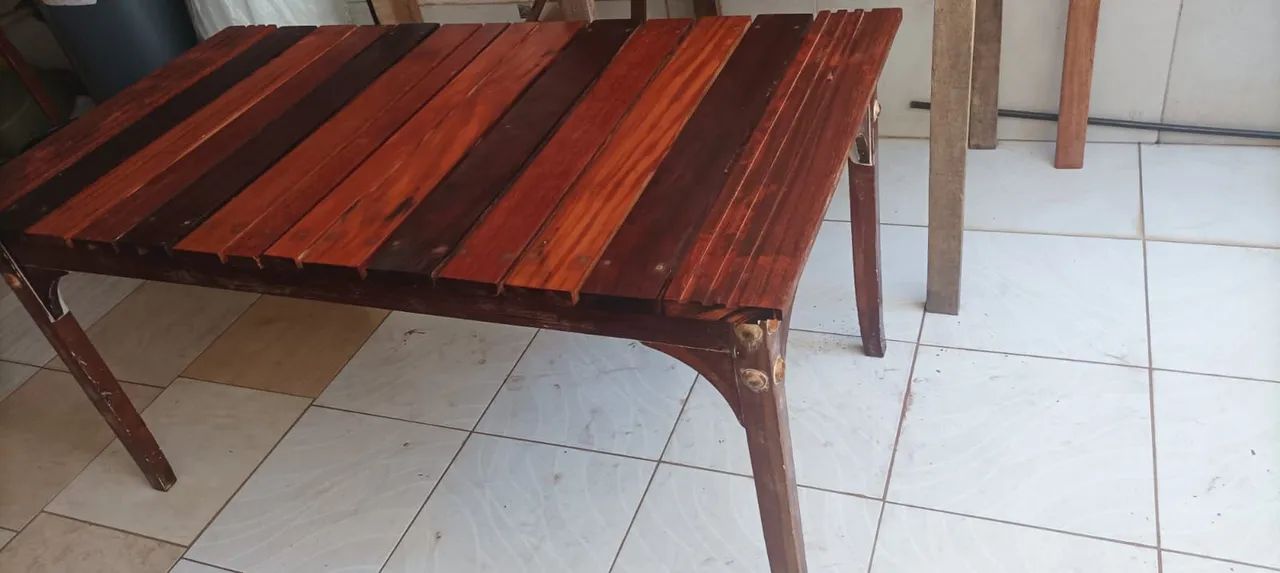 Mesa de madeira de reaproveitamento  - Foto 3