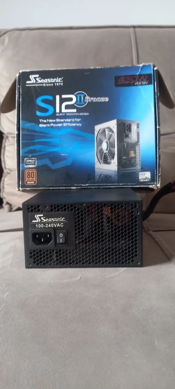 Fonte Seasonic 430W Usada  Funcionando Perfeitamente - Foto 2