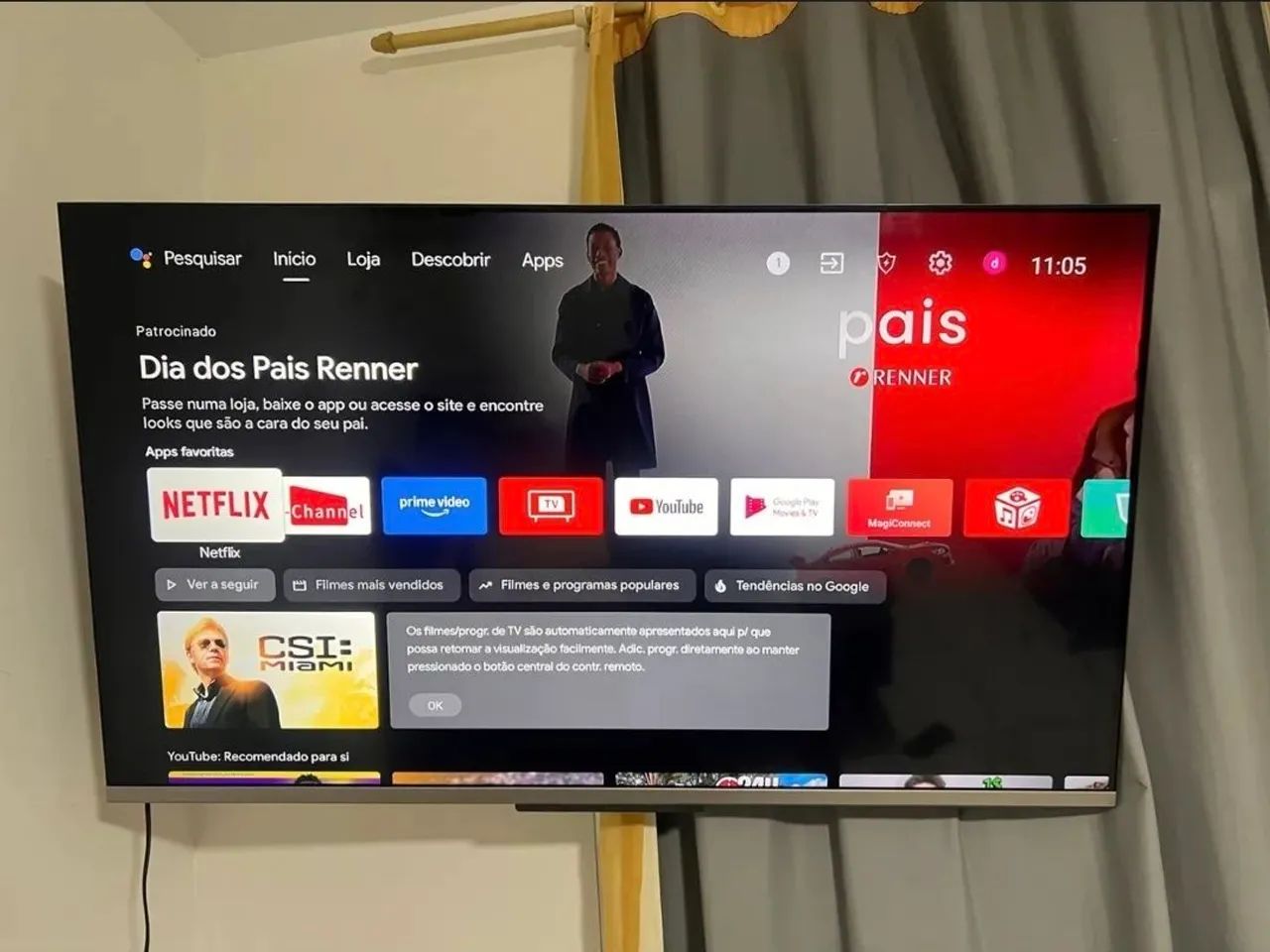 Tv tcl 55 pol Android 