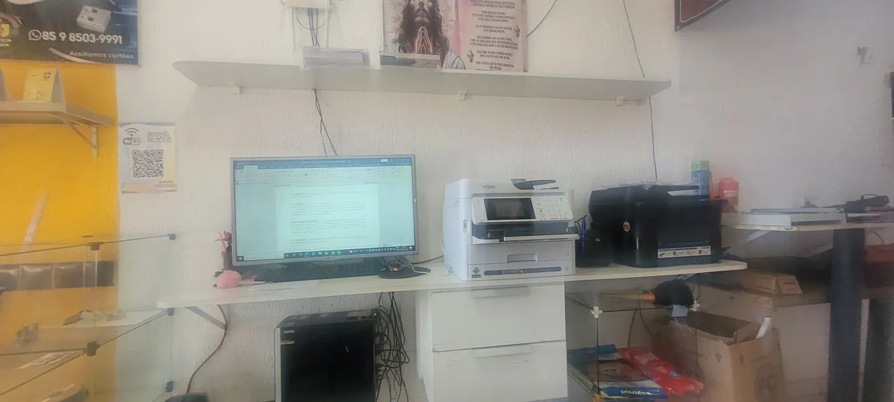 bancada + prateleira, 2,10x60