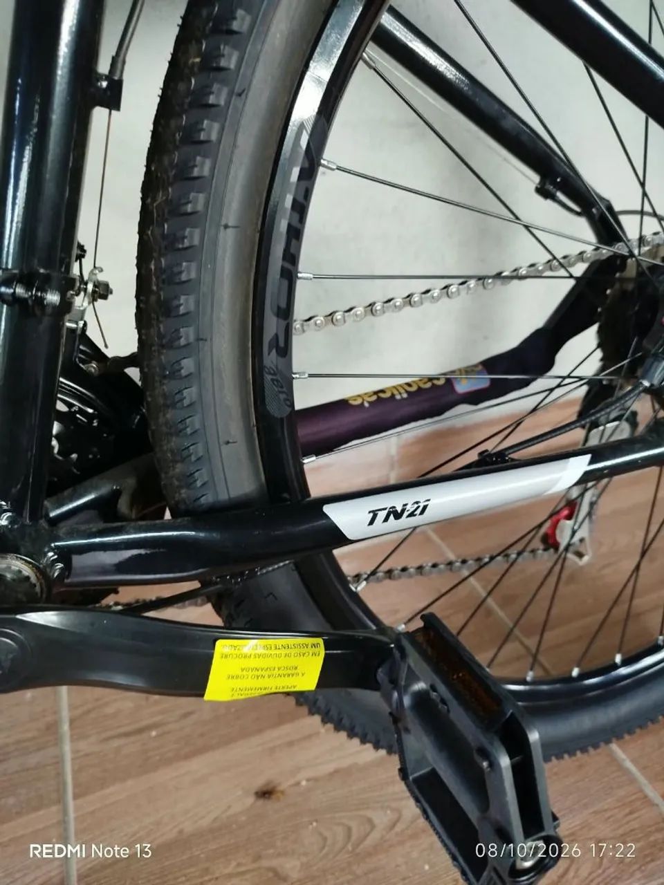 Vendo bicicleta aro 29 praticamente nova, troco em som automotivo tbm - Foto 5