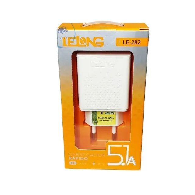 Carregador Celular Rapido 2 USB LE-282 - Foto 4