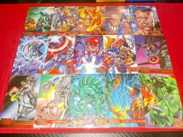 32  Cartas DC Versus Marvel & Cartas Marvel Versus DC (1995) PROMOÇÃO - Foto 2