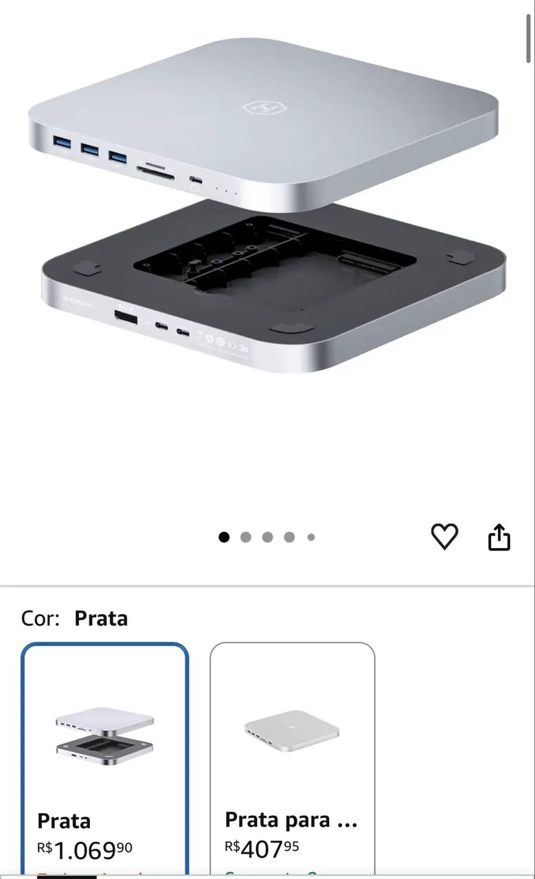 Mac Mini M2 PRO + Dock com Slot NVME e Sata - Computadores e