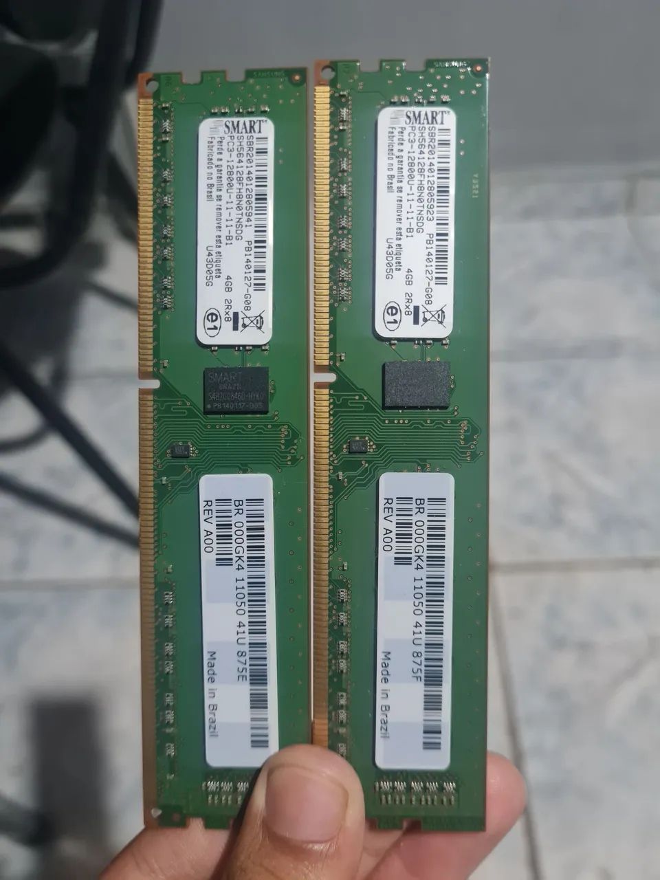 Memória RAM SMART 8GB (2x4) DDR3 1600MHz (PC3-12800)