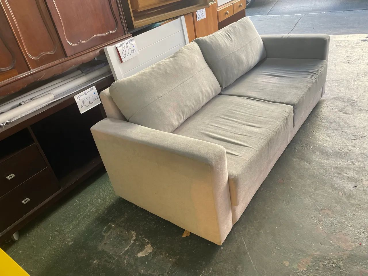 Sofá Cinza 2 Lugares  - Foto 3