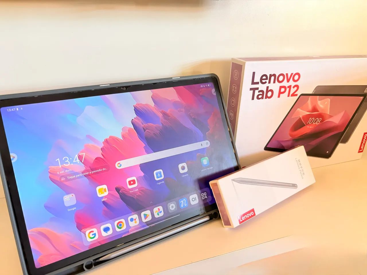 Tablet LENOVO p12 128gb, acompanha caneta original, capa e película - USADO
