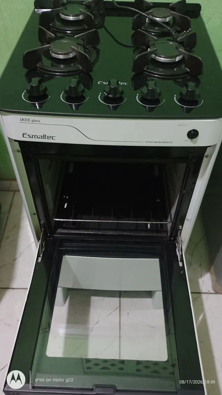 Fogão Esmaltec 4 bocas e forno Elétrico funcionando perfeitamente FAÇO ENTREGA  - Foto 2