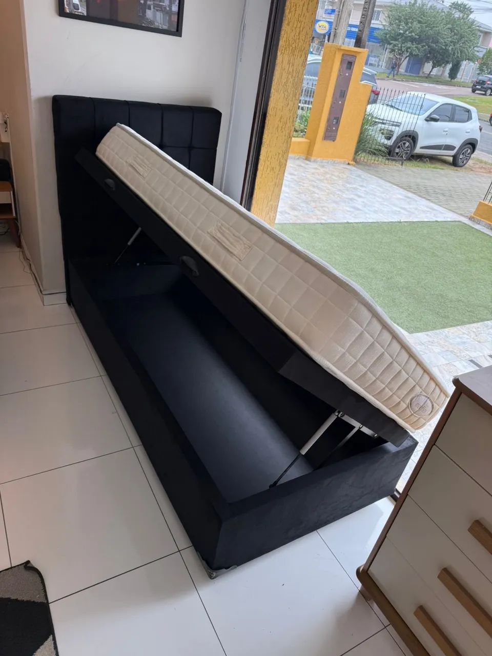 Cama de Solteiro baú 