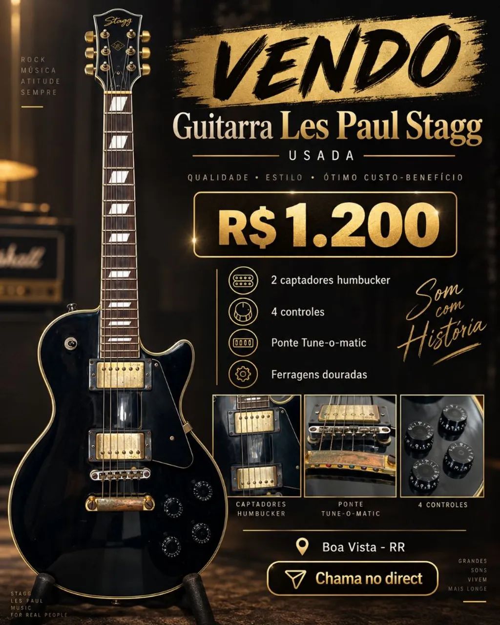 Guitarra LesPaul Stagg - Foto 4