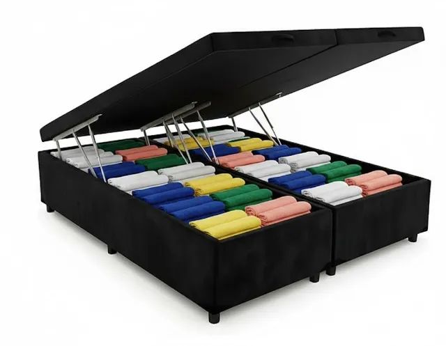 Box Baú Queen Size 158x198 Bipartida 