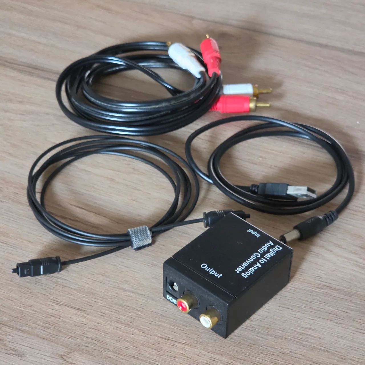 KIT Conversor de Cabo Óptico para RCA com cabo incluso