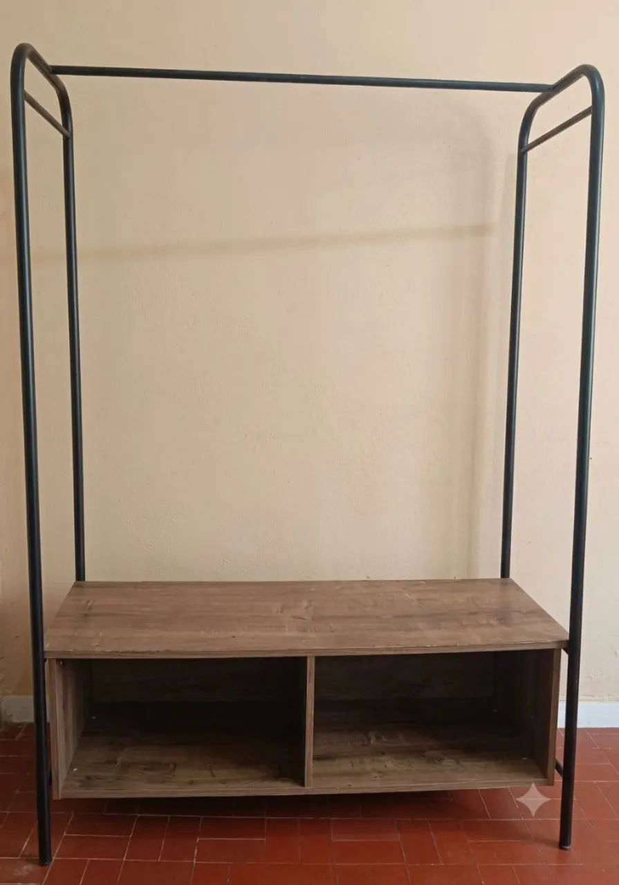 Estante arara guarda roupa rack 