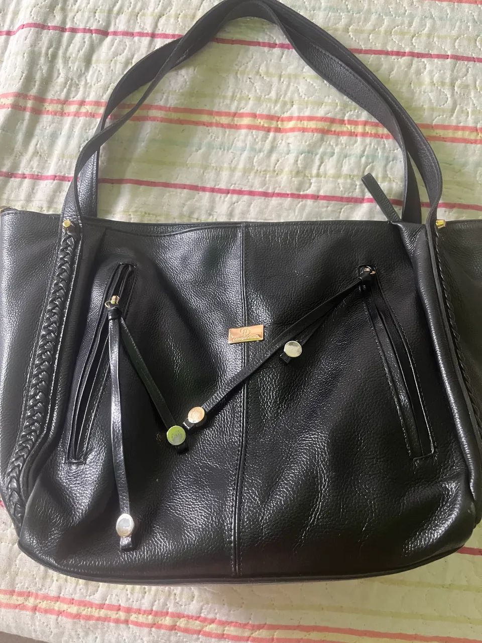 Bolsa grande em couro! 