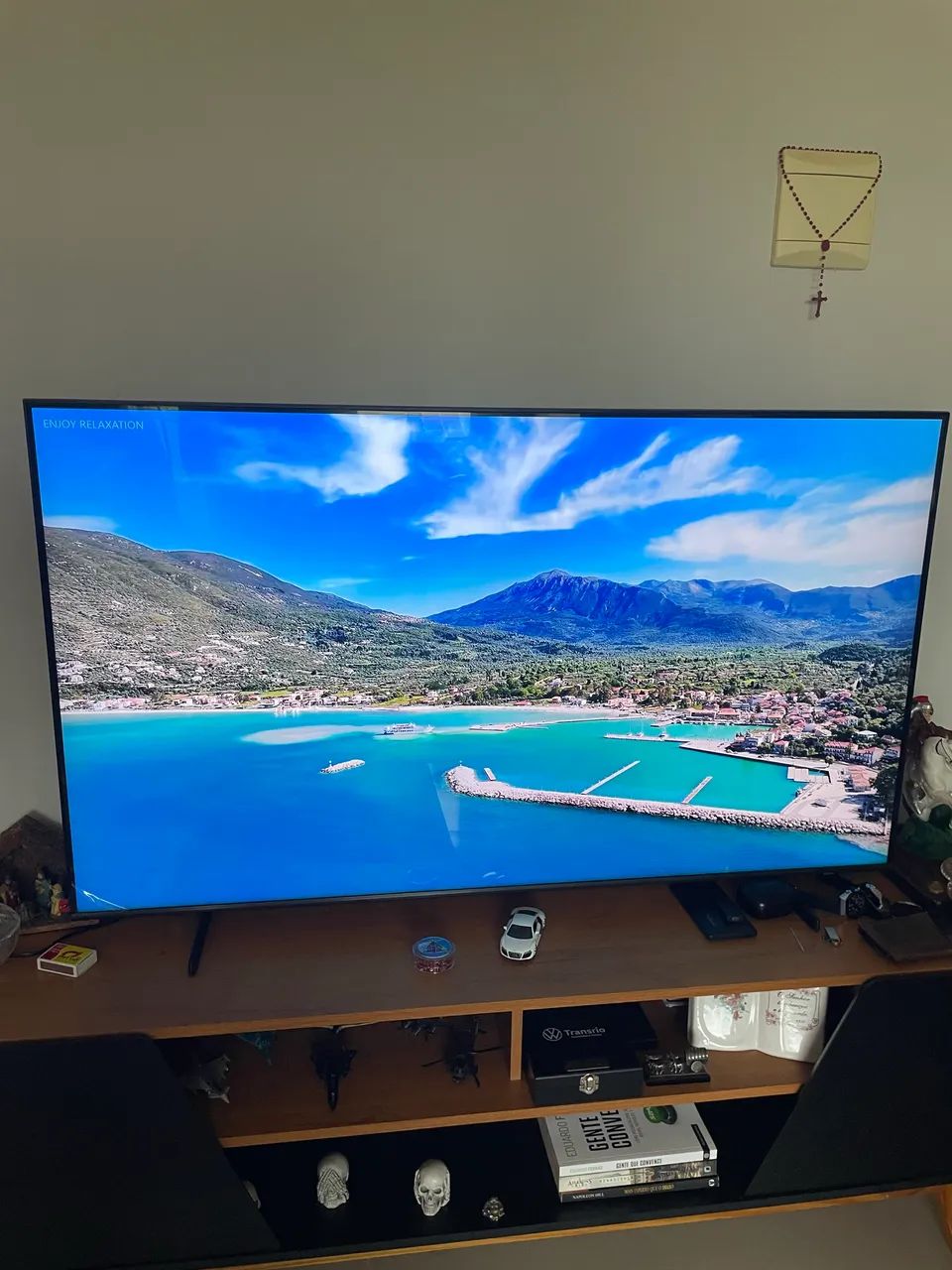 Smart TV Samsung 55? 4K QLED - VENDO OU TROCO - Foto 3